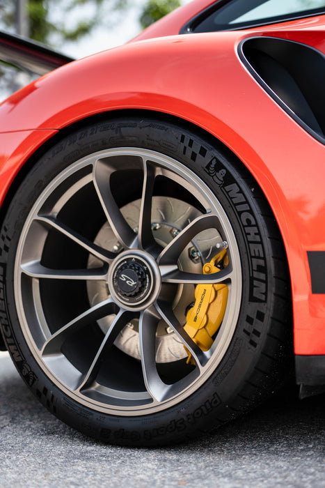 Blitz Performance Custom Competition Conversion kit for Porsche 991 GT3 RS PCCB to Steel Brake Conversion Kit 2 Piece Rotor with Brake Pads