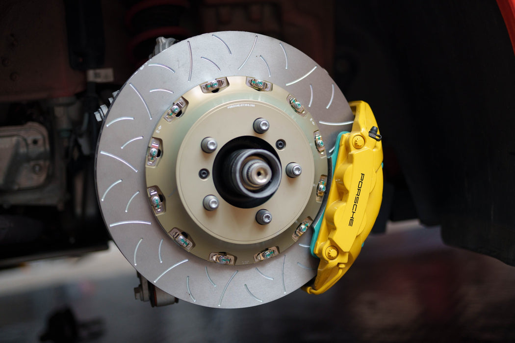 Blitz Performance Custom Competition Conversion kit for Porsche 991 GT3 RS PCCB to Steel Brake Conversion Kit 2 Piece Rotor with Brake Pads