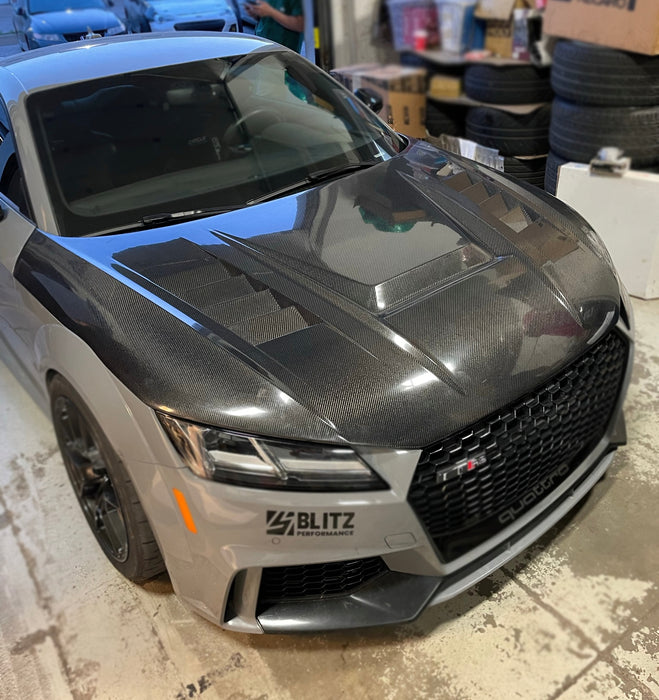 Audi TT/TTS/TTRS Mk3 Vented Carbon Fiber Hood