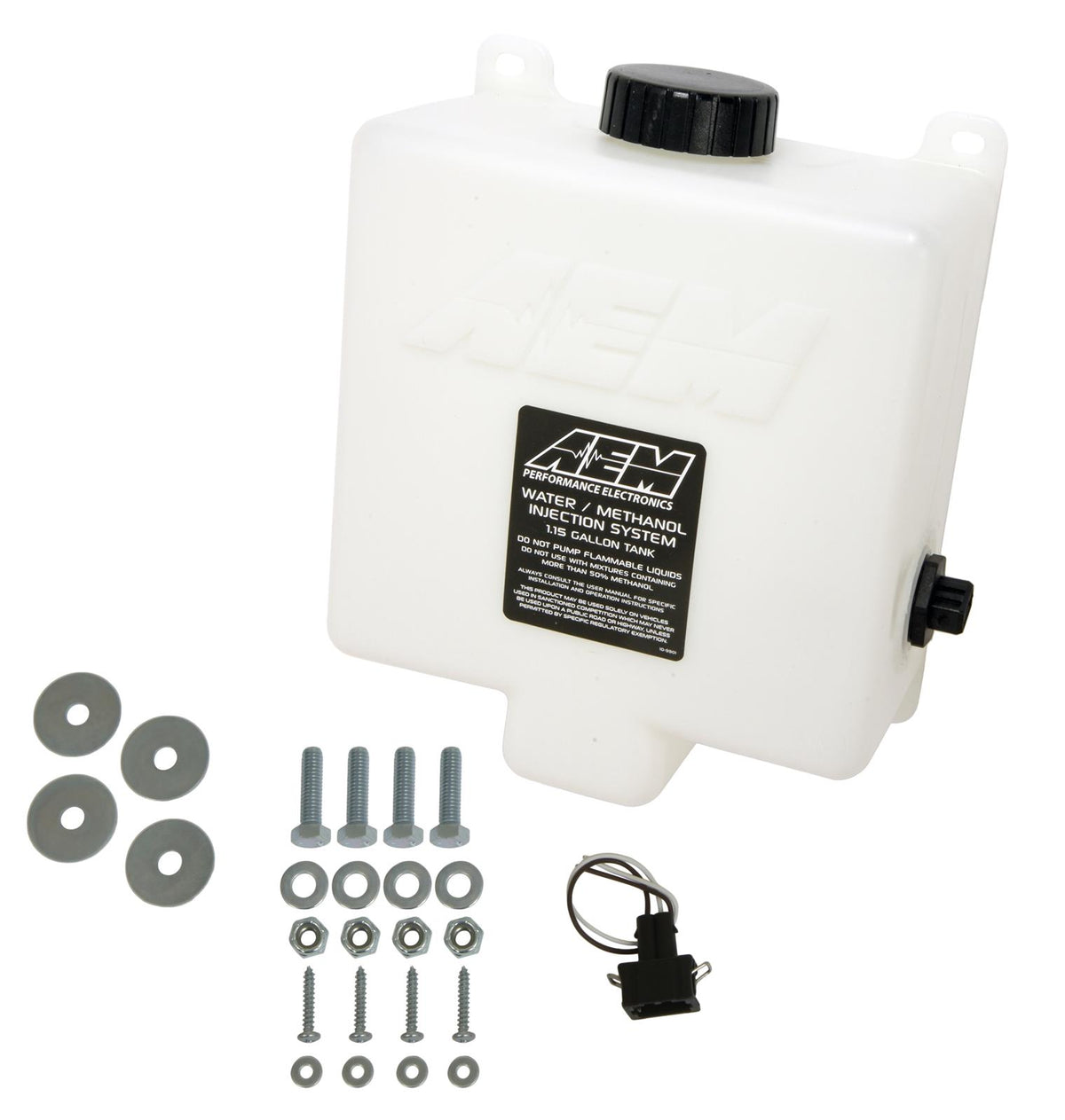 V2 Water/Methanol Injection 1 Gallon Tank Kit with Conductive Fluid Le ...